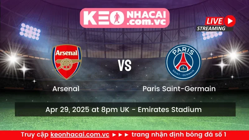 Arsenal vs Paris Saint-Germain
